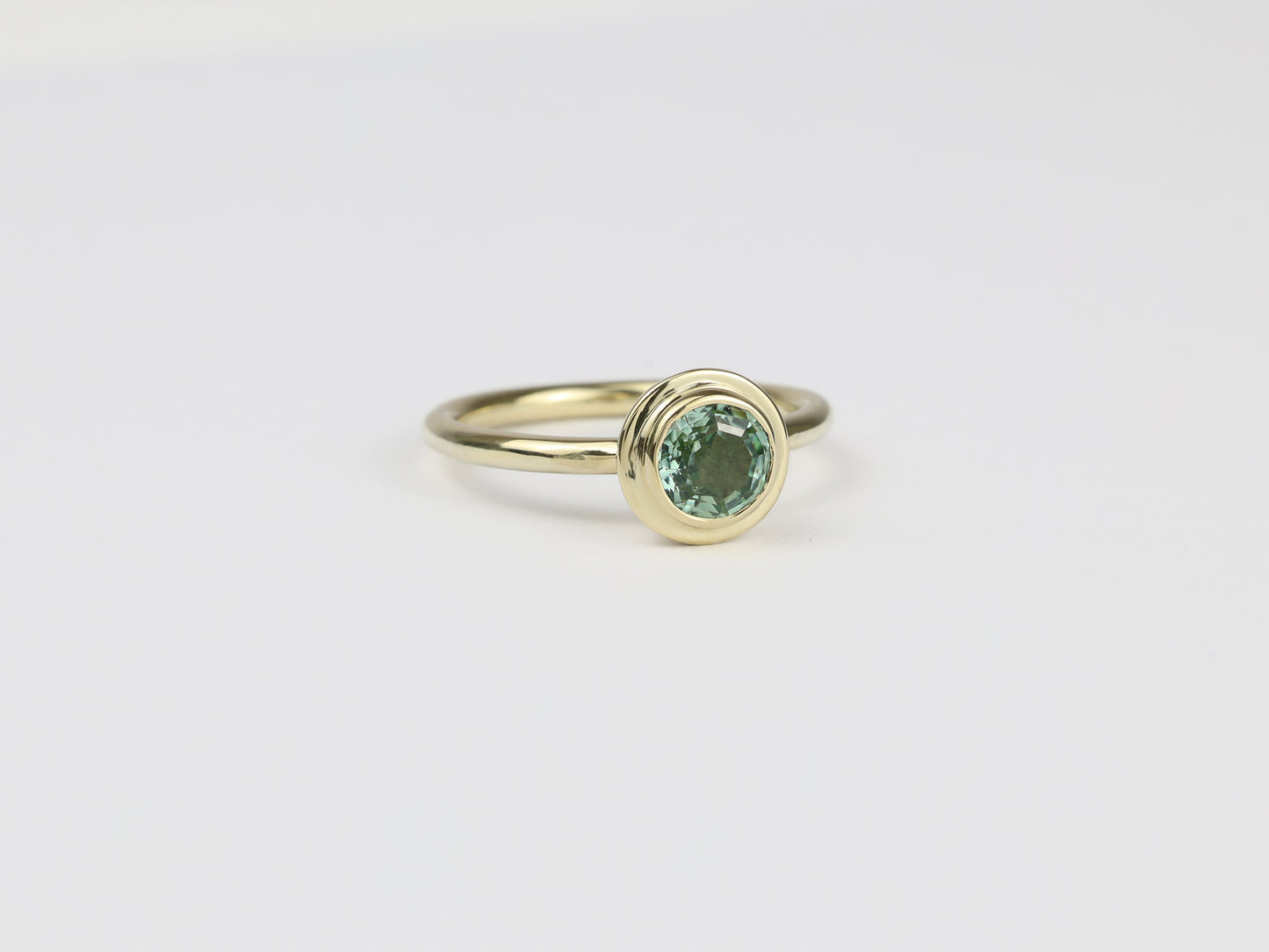Double round tourmaline ring