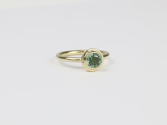 Double round tourmaline ring