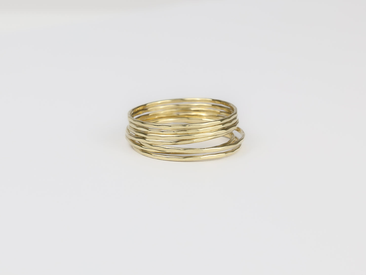 Small hammered rings