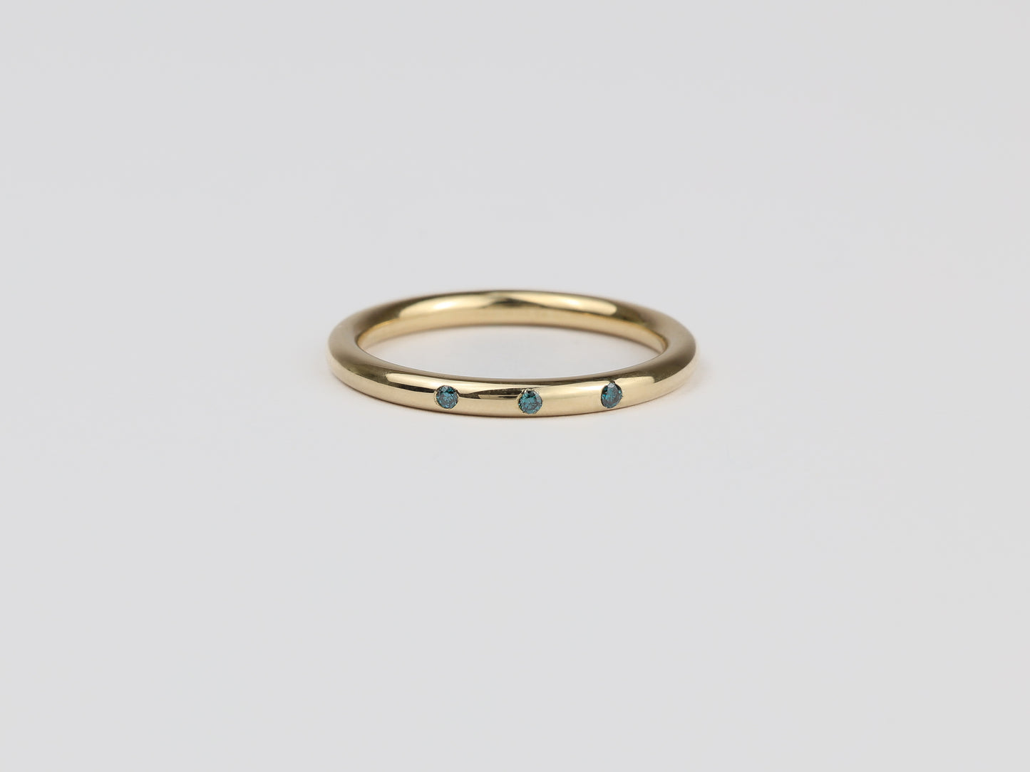 Blue diamond ring